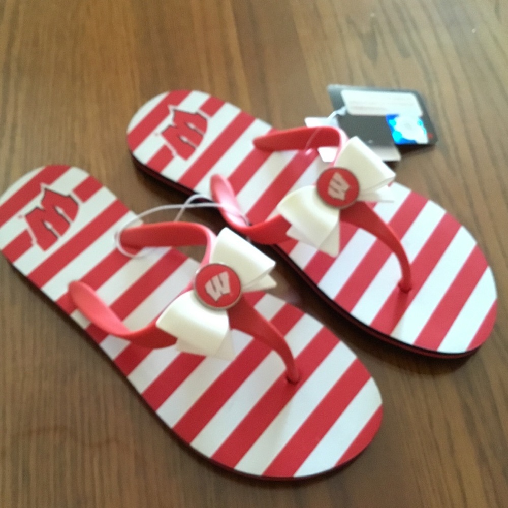 NCAA Women’s Wisconsin Badgers Flip Flops